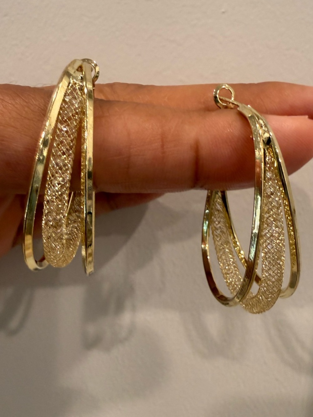 Sterling Silver with Gold-Tone Hoop Earrings - Elegant Women's Jewelry